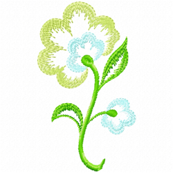 Flowers And Tree Embroidery Design 5